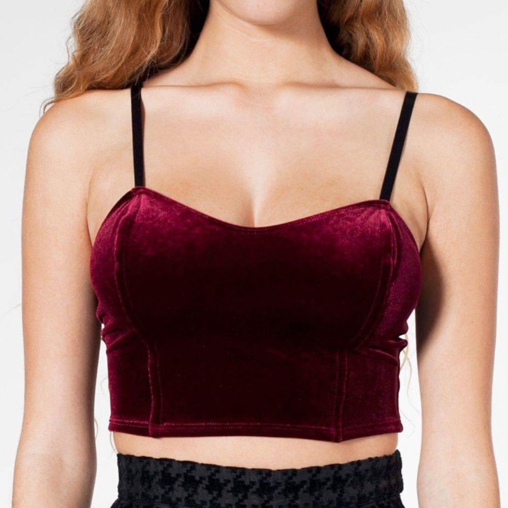 Red Velvet American Apparel Bralette